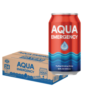 Aqua Emergency Water - 50 Year Shelf Life - Case of 24 Cans